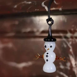 Sale Ornement Bonhomme de neige verre Décoration|Ornements Cristal