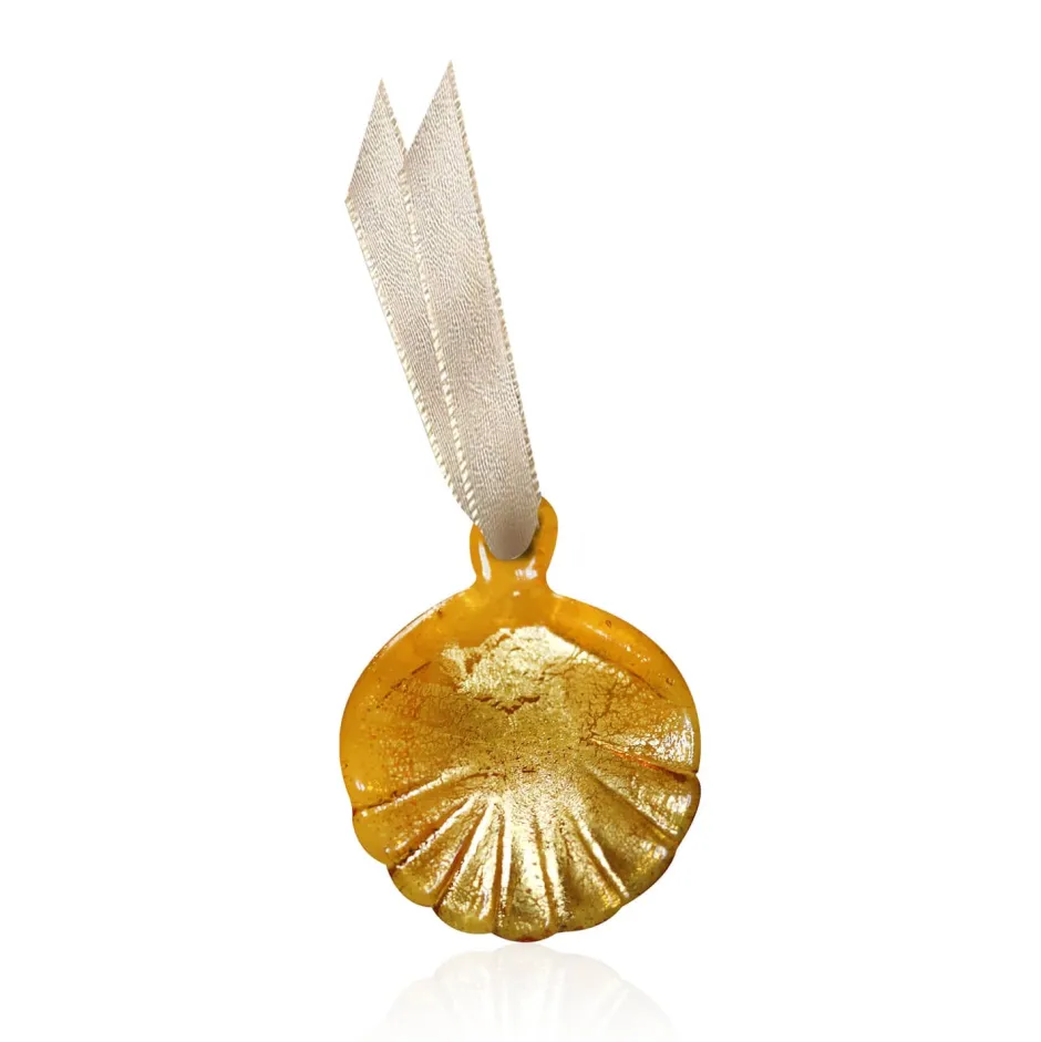 Ornement de Venise à l’or ambre – 6 EX Décoration|Ornements Cristal