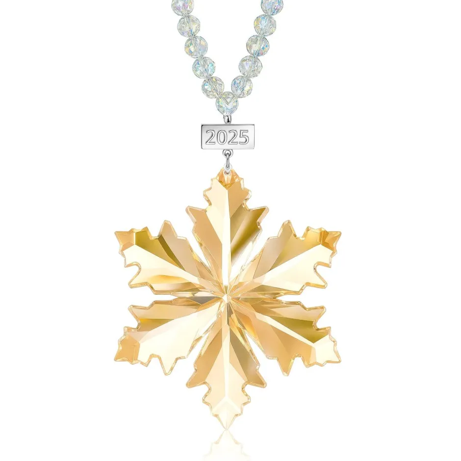 New Ornement Étoile de Bethléem lustré or 2025 – 35 EX Décoration|Ornements Cristal