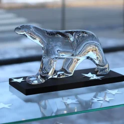 Discount Ours pompon cristal clair baccarat Décoration|Bestiaire