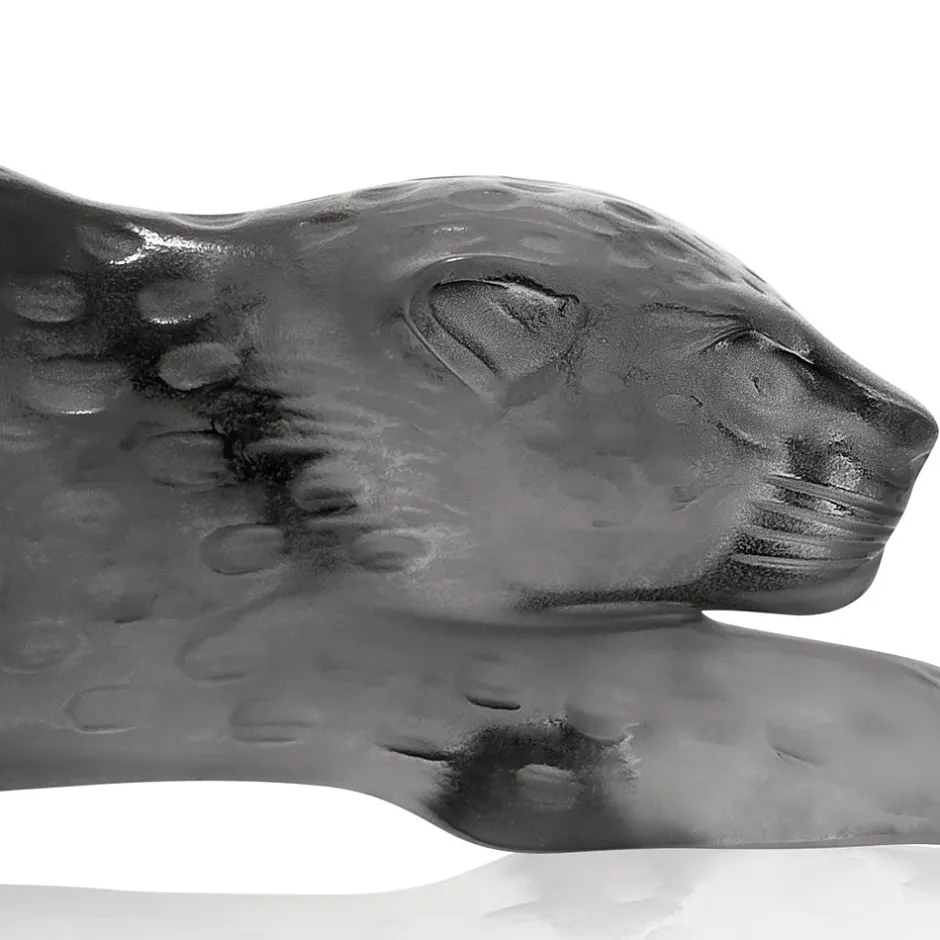 Hot Panthère zeila grise lalique Sculptures Et Figurines|Bestiaire