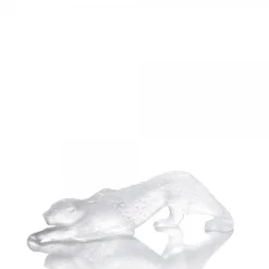 Online Panthère zeila incolore gm lalique Animaux Cristal|Sculptures Et Figurines