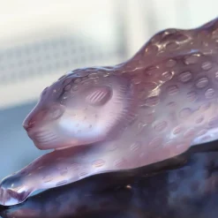 Discount Panthère zeila rose gm Lalique Bestiaire|Animaux Cristal
