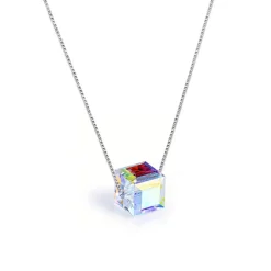 Clearance Pendentif cristal carré irisé Pendentifs Cristal|Pendentifs