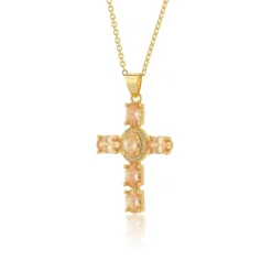 Discount Pendentif croix de l’Aurore Colliers Cristal|Colliers