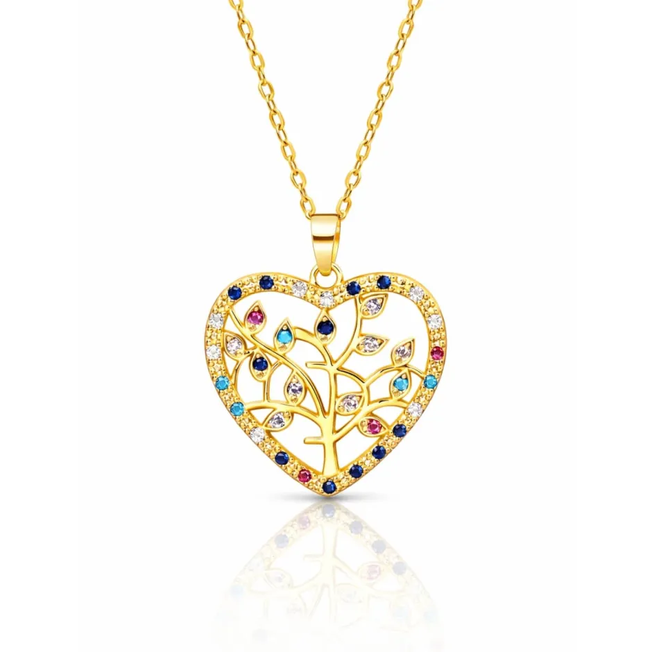 Outlet Pendentif cœur arbre de vie Pendentifs Cristal|Pendentifs