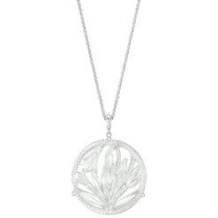 New Pendentif fleur de neige lalique Bijoux|Pendentifs Cristal