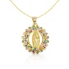 Discount Pendentif médaillon vierge marie arc-en-ciel Pendentifs Cristal|Pendentifs
