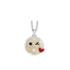 Hot Pendentif smiley « je t’aime » cristaux swarovski® Pendentifs Cristal|Pendentifs