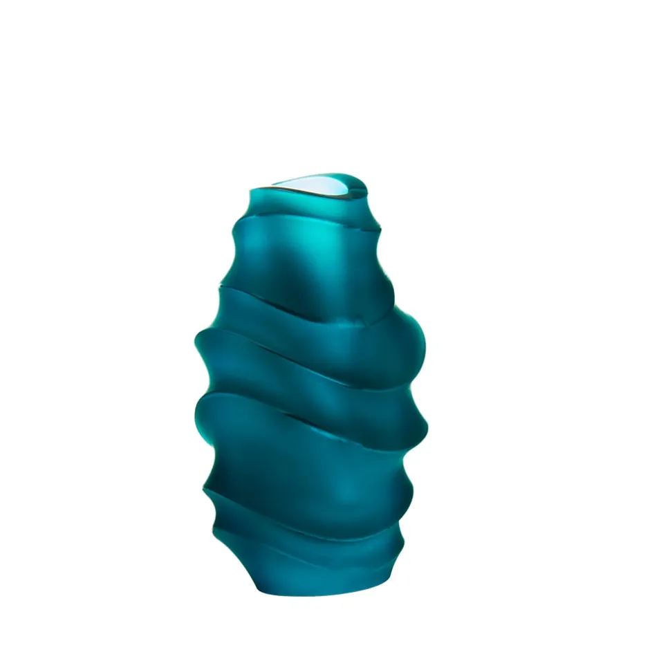 New Petit vase sand bleu daum par christian ghion Vases|Editions D’Art