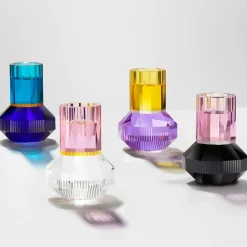 Discount Photophore Chicago rose clair noir Reflections Copenhagen Bougeoir|Coupes, Coupelles Et Photophores