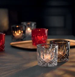 Clearance Photophore cristal rouge noblesse nachtmann Photophores, Bougeoirs Cristal|Coupes, Coupelles Et Photophores