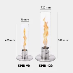 Sale Photophore feu de table spin 1200 intérieur et extérieur Coupes, Coupelles Et Photophores|Lampes Cristal