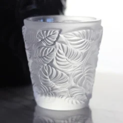 Best Photophore feuilles lalique Coupes, Coupelles Et Photophores|Photophores, Bougeoirs Cristal