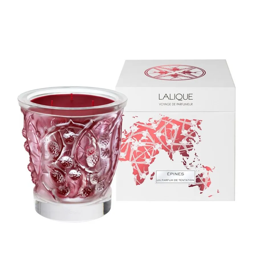 Best Épines, bougie parfumée cristal lalique Coupes, Coupelles Et Photophores|Bougies Lalique