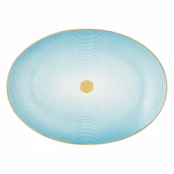 Hot Plat ovale porcelaine 36 cm Aura Raynaud Art De La Table|Assiette Céramique