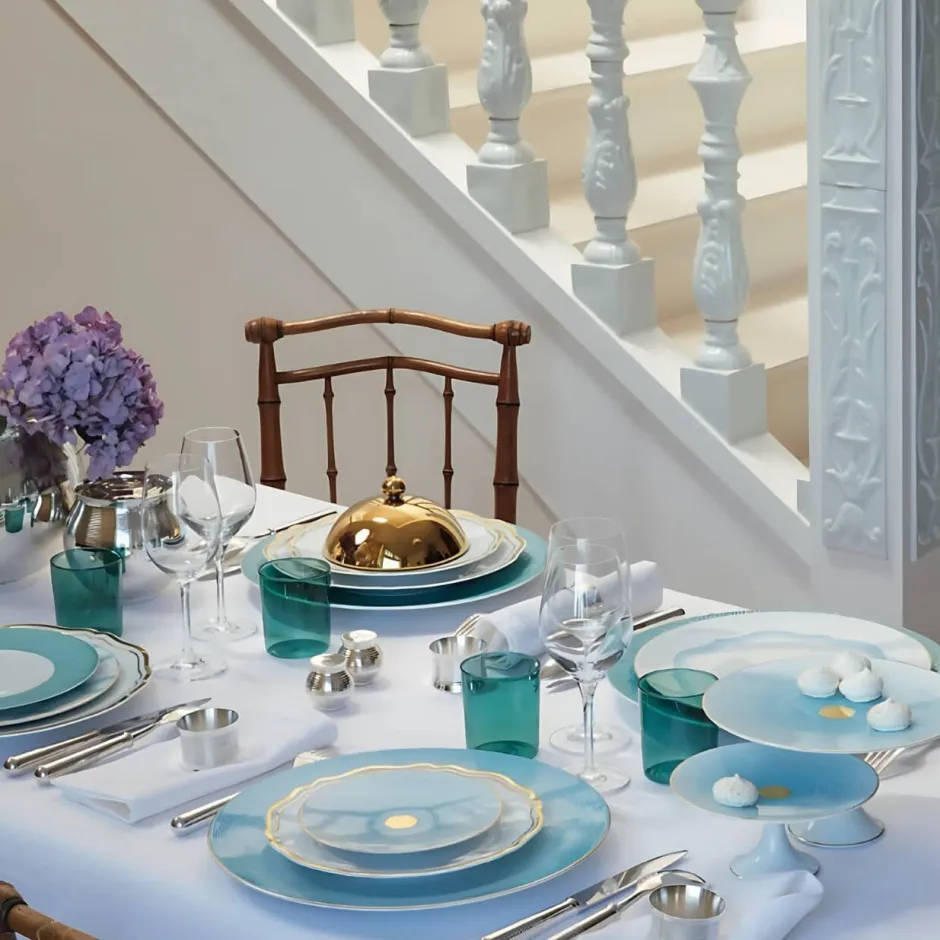 Hot Plat ovale porcelaine 36 cm Aura Raynaud Art De La Table|Assiette Céramique