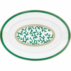 Clearance Plat porcelaine ovale 41 cm cristobal Raynaud Art De La Table|Assiette Céramique