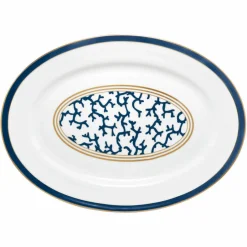 Clearance Plat porcelaine ovale 41 cm cristobal Raynaud Art De La Table|Assiette Céramique