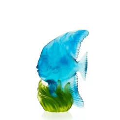 Hot Platax Moyen Modèle Bleu & Vert Maya Daum Animaux Cristal|Bestiaire