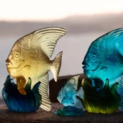 Discount Platax Moyen Modèle Jaune & Bleu Maya Daum Animaux Cristal|Bestiaire