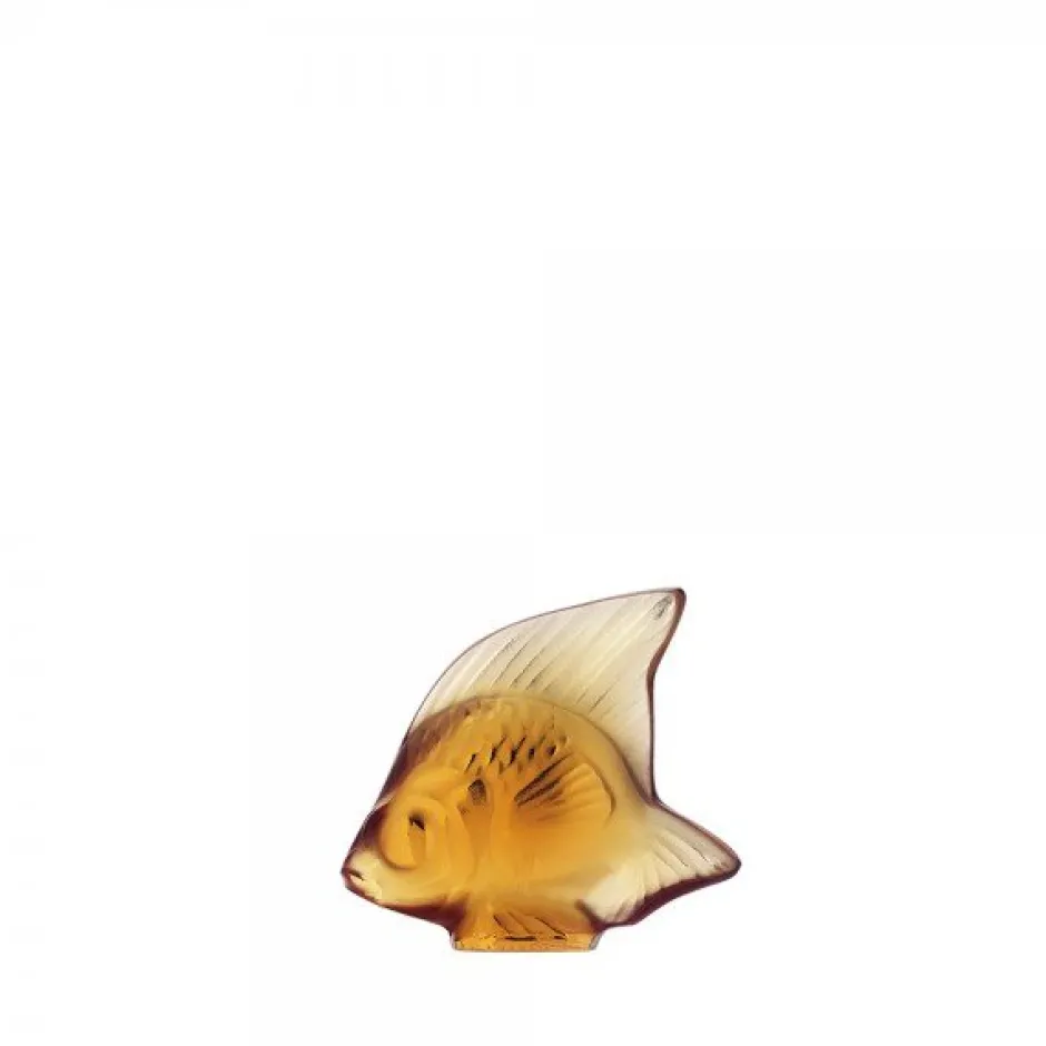 Hot Poisson ambre lalique Sculptures Et Figurines|Bestiaire