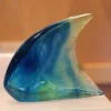 New Poisson bleu jaune pm daum par xavier carnoy Éditions D’Art Cristal|Animaux Cristal