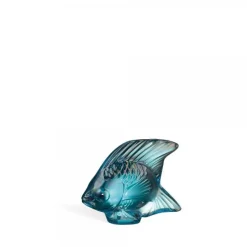 Hot Poisson turquoise lustré lalique Animaux Cristal