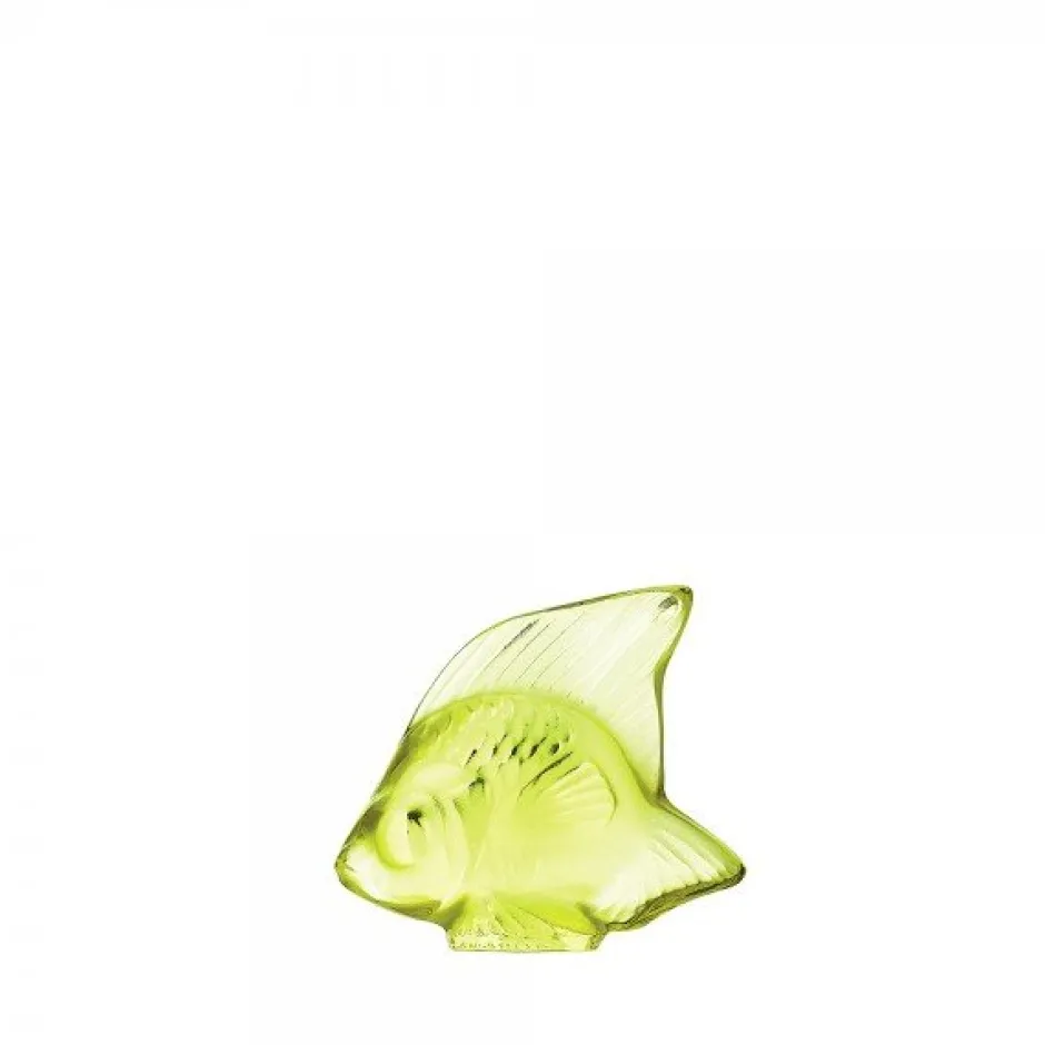 Sale Poisson vert anis lalique Sculptures Et Figurines|Bestiaire