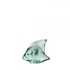 Online Poisson vert menthe lalique Figurines Miniature Cristal|Sculptures Et Figurines
