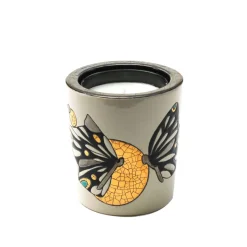 Clearance Pot à bougie Mrs Butterfly Émaux de Longwy Coupes & Photophores|Photophores, Bougeoirs Cristal