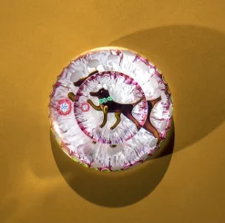 Sale Presse-papier le chien saint-louis Presse-Papiers|Sulfures Cristal