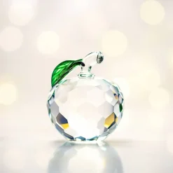 Presse-papier pomme cristal Sulfures, Presse-Papiers|Décoration