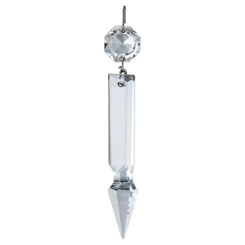 Prisme cristal argent pour lustre Suspensions Cristal|Lampes Cristal