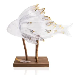 Clearance Punky Fish Blanc & Or de Patrick Rougereau Daum Animaux Cristal|Editions D’Art