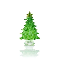 New Sapin vert miniature verre au chalumeau Décoration|Figurines Miniature Cristal