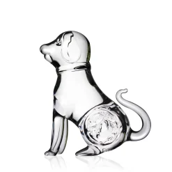 Sale Sculpture chien cristal zodiaque chinois Bestiaire|Animaux Cristal