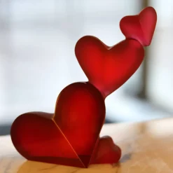 Hot Sculpture cœur passion daum Editions D’Art|Éditions D’Art Cristal