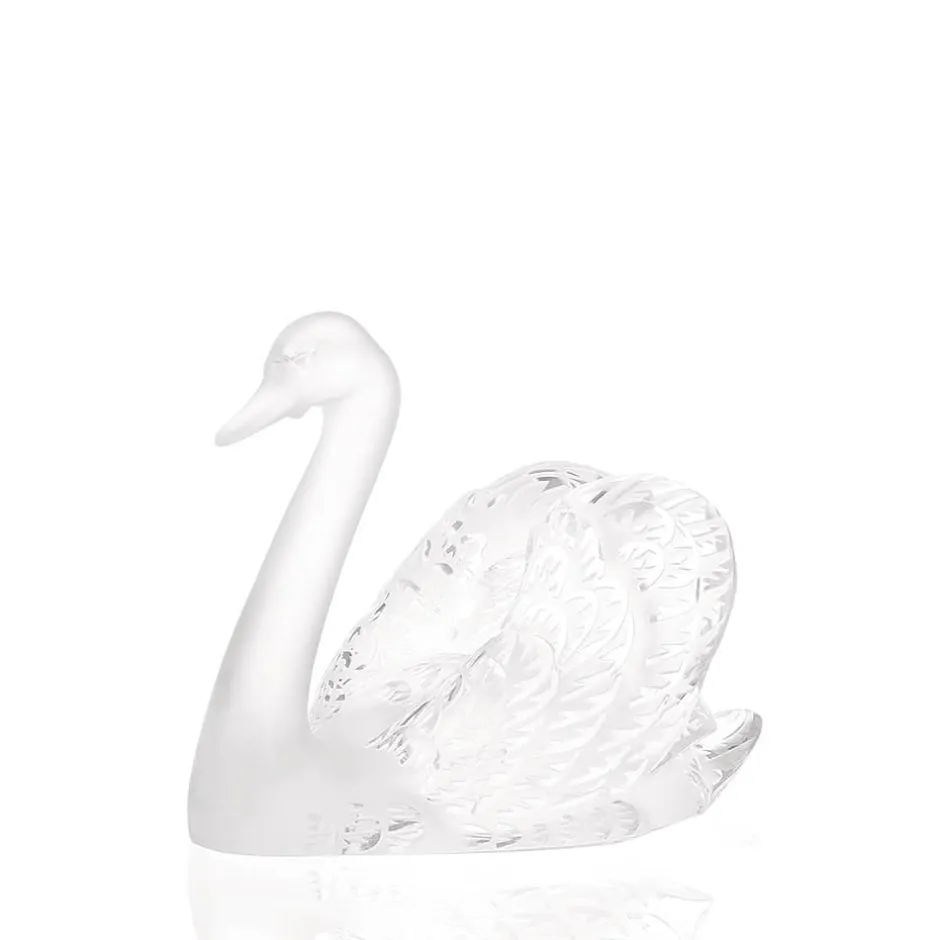 Discount Sculpture cygne tête haute lalique Bestiaire|Animaux Cristal