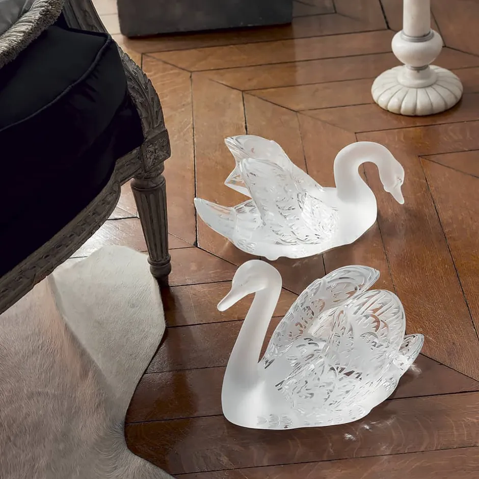 Discount Sculpture cygne tête haute lalique Bestiaire|Animaux Cristal
