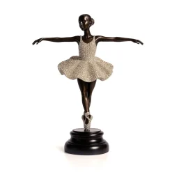 Best Sculpture danseuse classique bronze & cristaux Swarovski Décoration|Éditions D’Art Cristal