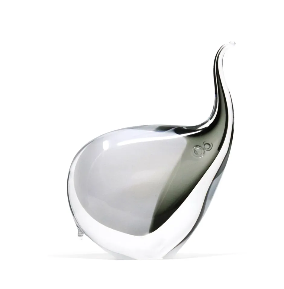 Online Sculpture elephant cristal blanc et noir pm Bestiaire|Animaux Cristal