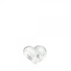 Outlet Sculpture incolore coeurs lalique Sculptures Et Figurines|Sulfures, Presse-Papiers Cristal