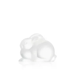 Best Sculpture lapin couché Lalique Bestiaire|Animaux Cristal
