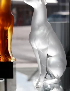 Outlet Sculpture lévrier lalique Bestiaire|Animaux Cristal