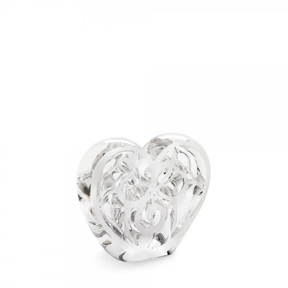 New Sculpture music is love cœur Lalique Éditions D’Art Cristal|Sulfures, Presse-Papiers Cristal