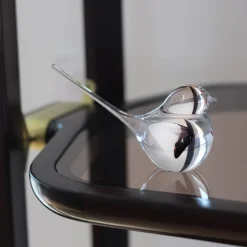 Best Sculpture oiseau cristal blanc noir Animaux Cristal|Bestiaire