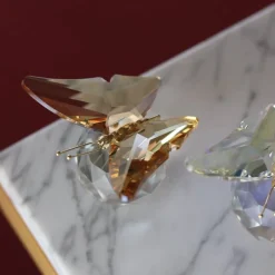 Sculpture Papillon porte-bonheur cristal Bestiaire|Animaux Cristal