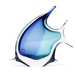 Best Sculpture poisson cristal bleu Bestiaire|Animaux Cristal