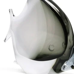 Clearance Sculpture poisson cristal blanc gris Bestiaire